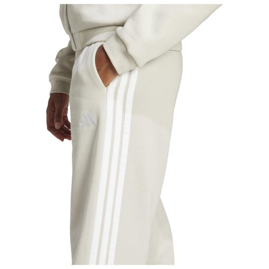 Adidas Γυναικείο παντελόνι φόρμας Essentials 3-Stripes Open-Hem Fleece Pants